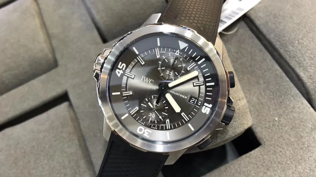 IWC Aquatimer Two-Tone — photographed off the sweep