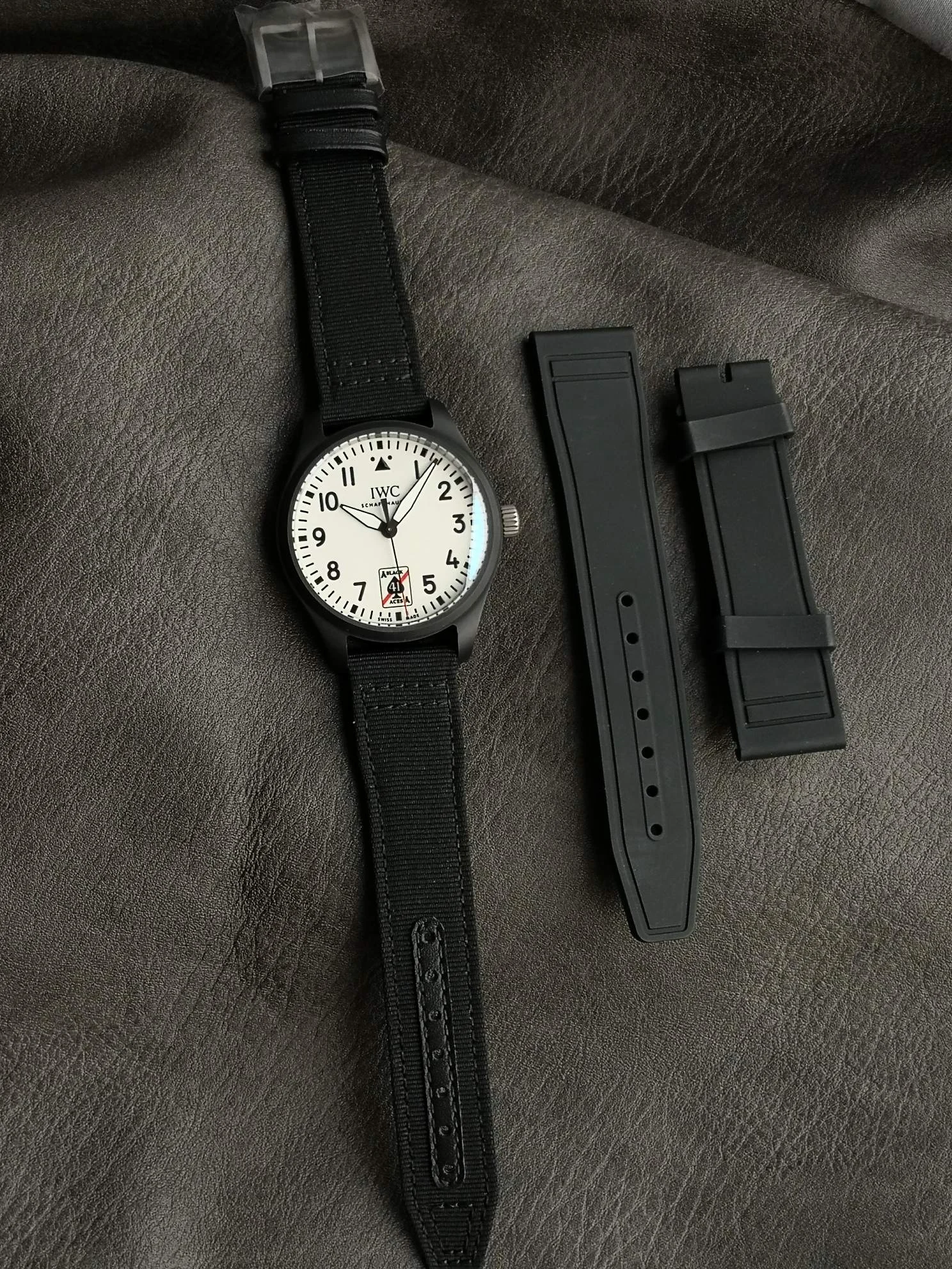 IWC Black Dial — photographed off the sweep