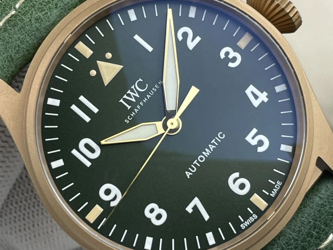 IWC Bronze — photographed off the sweep