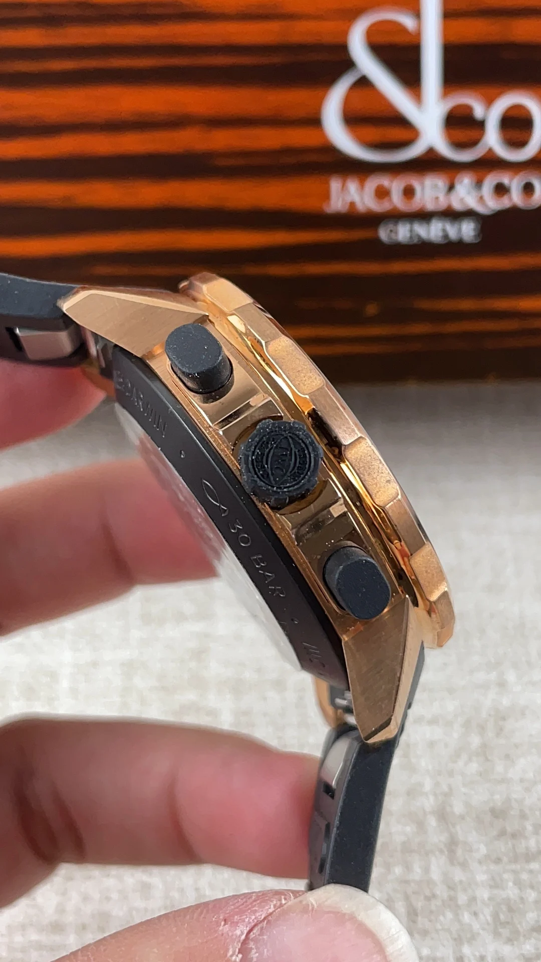IWC Bronze — photographed off the sweep
