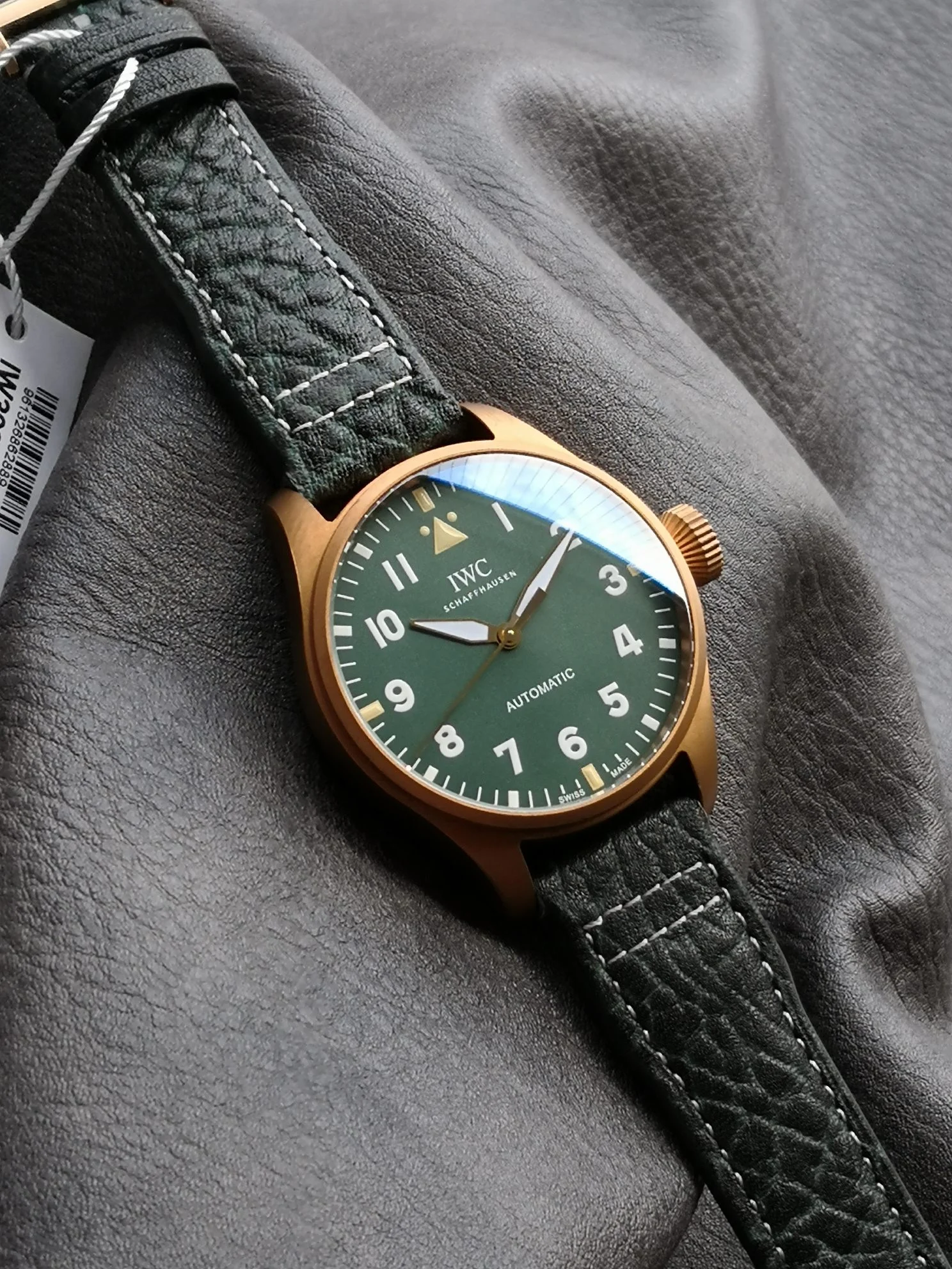 IWC Ice Blue — photographed off the sweep