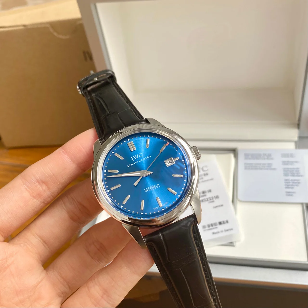 IWC Ingenieur IW323310 — photographed off the sweep