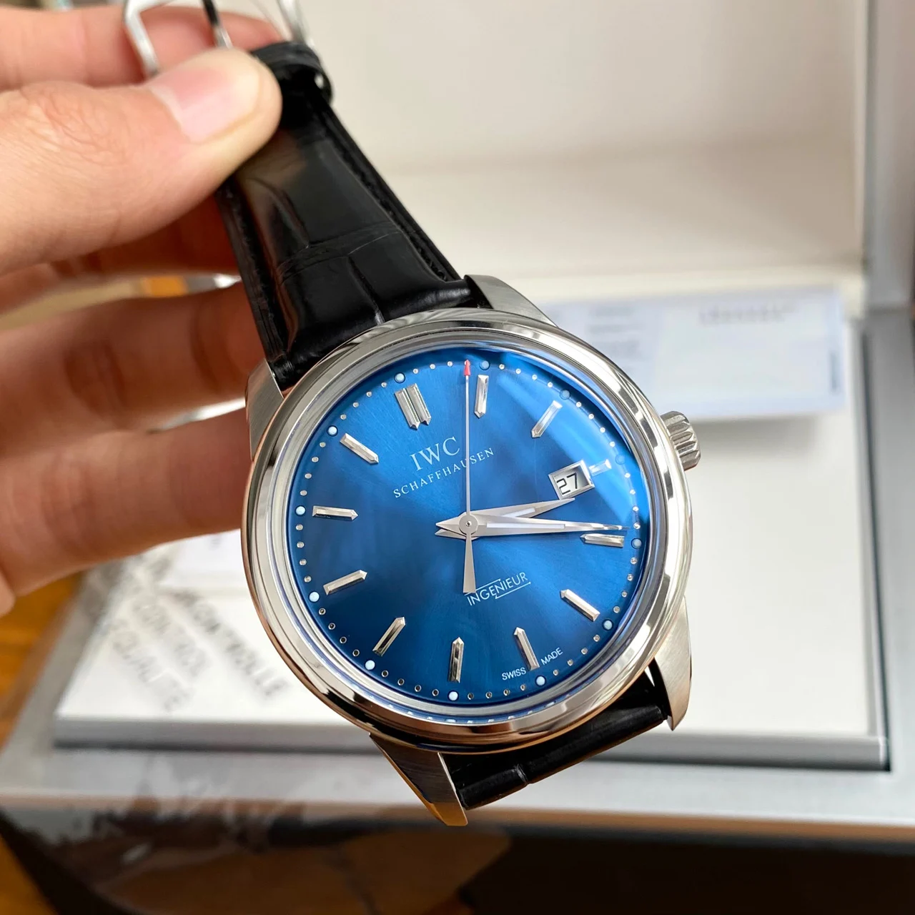 IWC Ingenieur IW323310 — photographed off the sweep