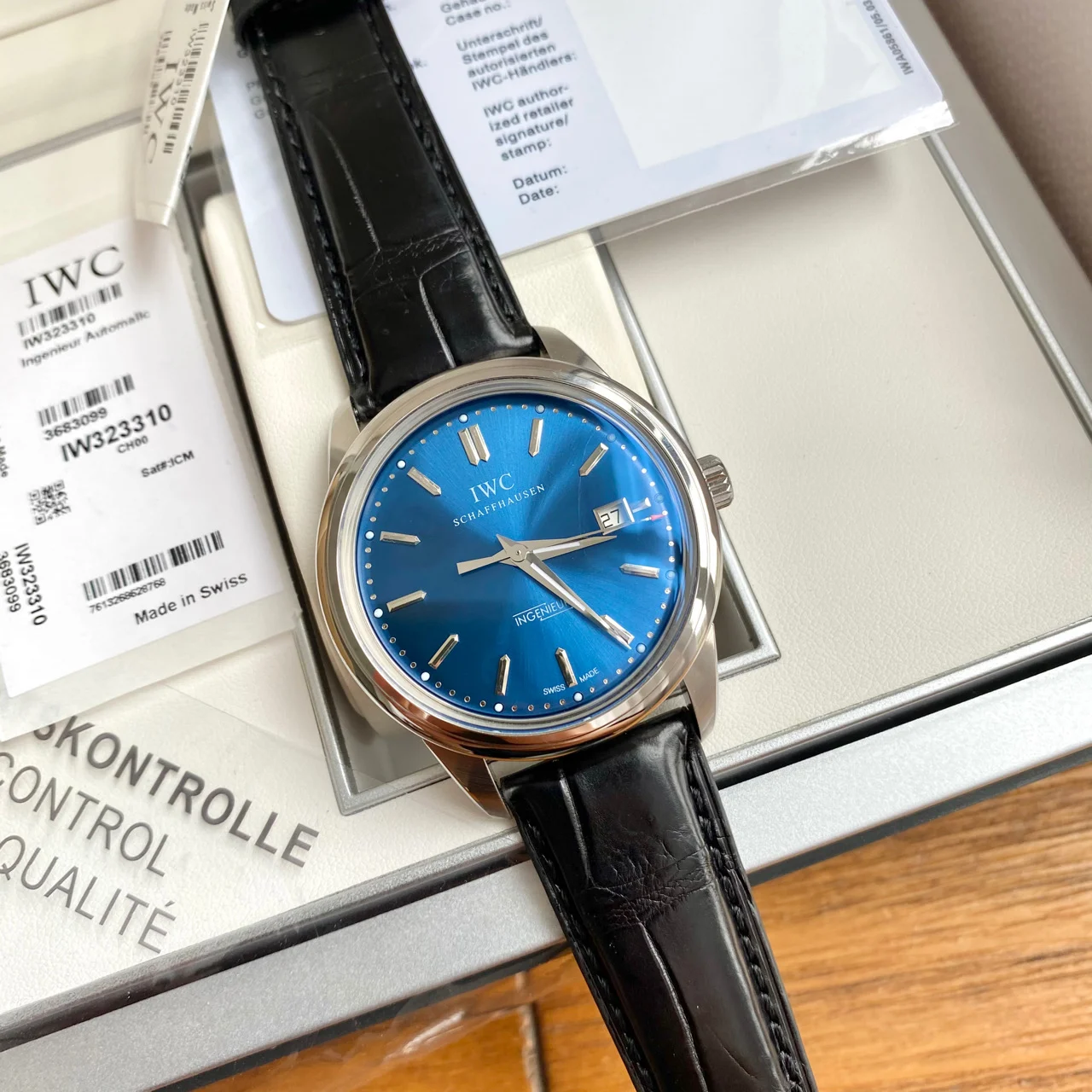 IWC Ingenieur IW323310 — photographed off the sweep