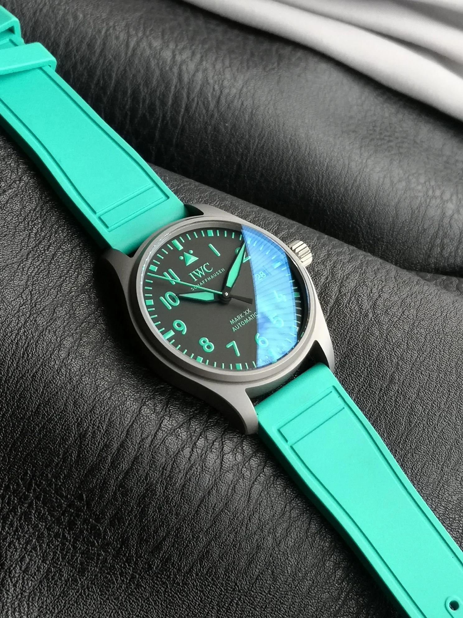 IWC IW328210 — photographed off the sweep