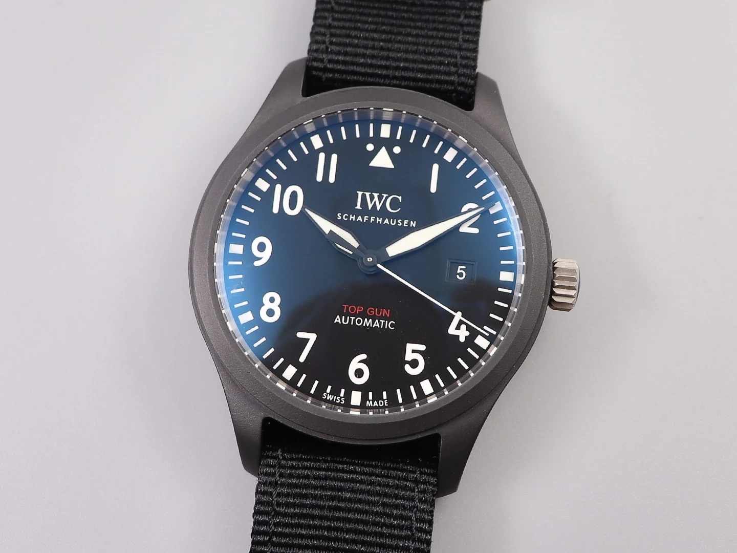 IWC New Release: TOP GUN Naval and Air Force Team — photographed off the sweep
