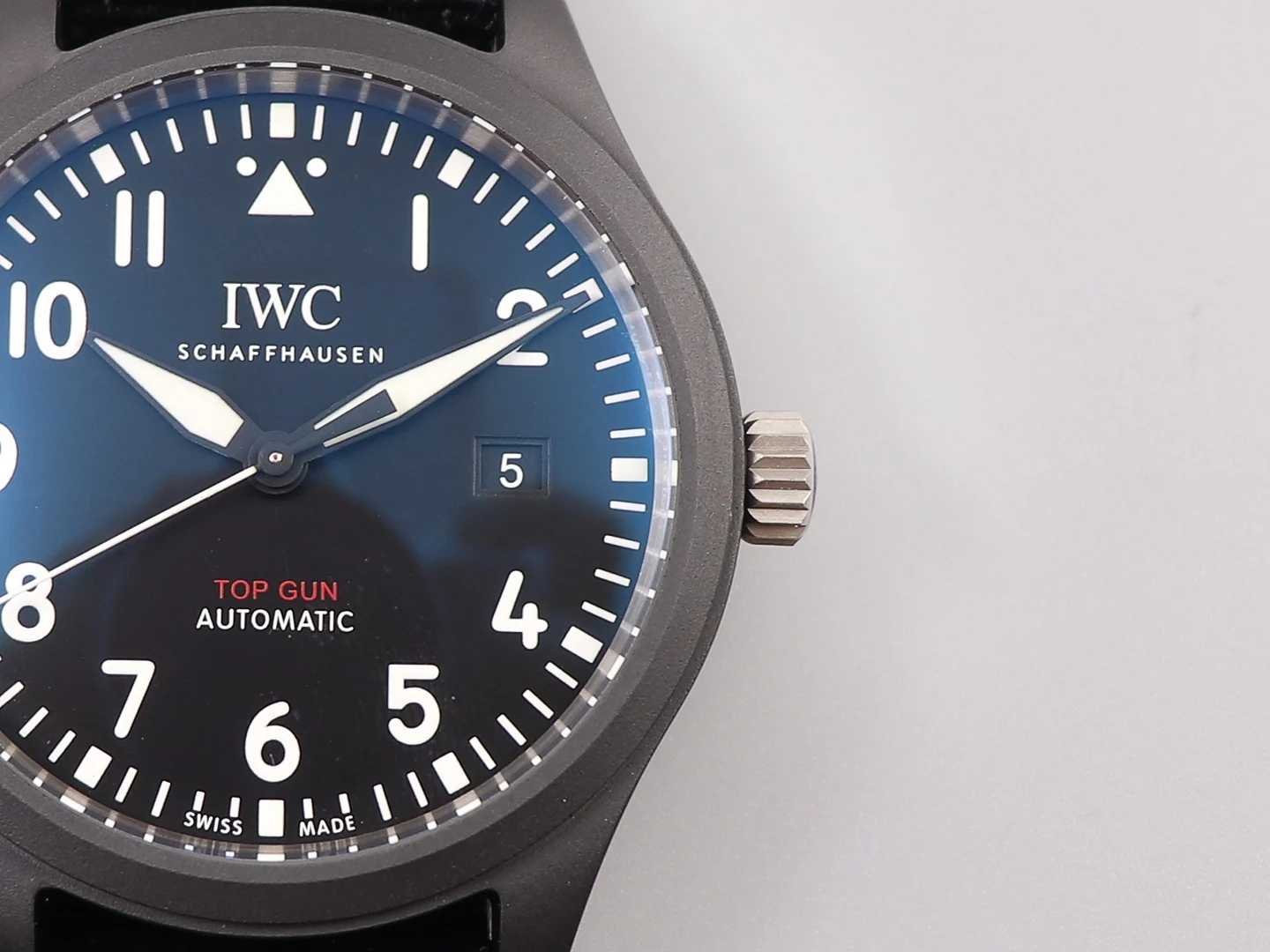 IWC New Release: TOP GUN Naval and Air Force Team — photographed off the sweep