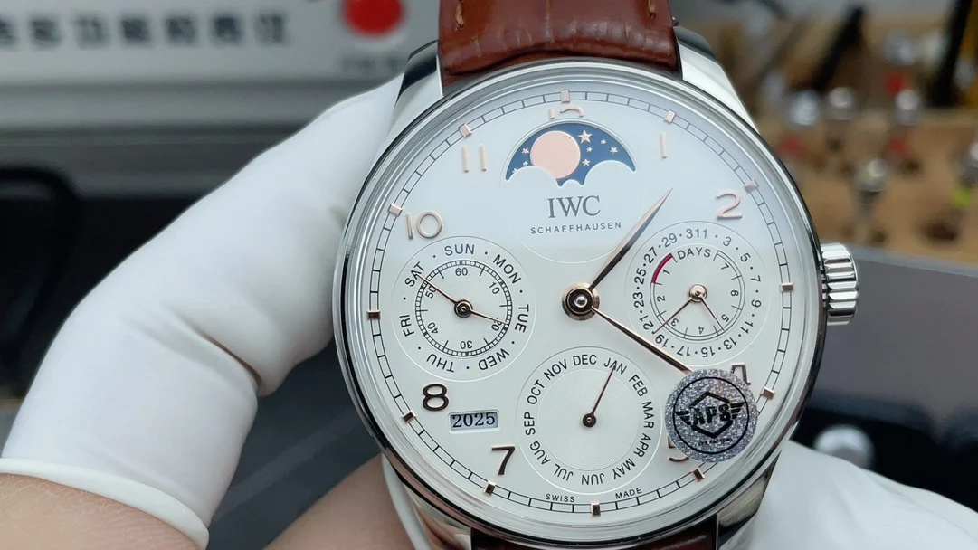 IWC Perpetual Calendar — photographed off the sweep