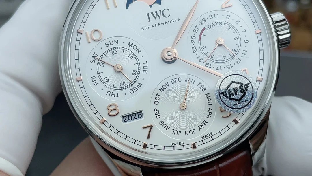 IWC Perpetual Calendar — photographed off the sweep
