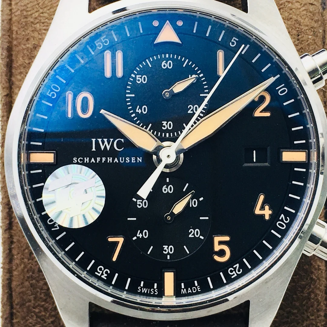 IWC Pilot — photographed off the sweep