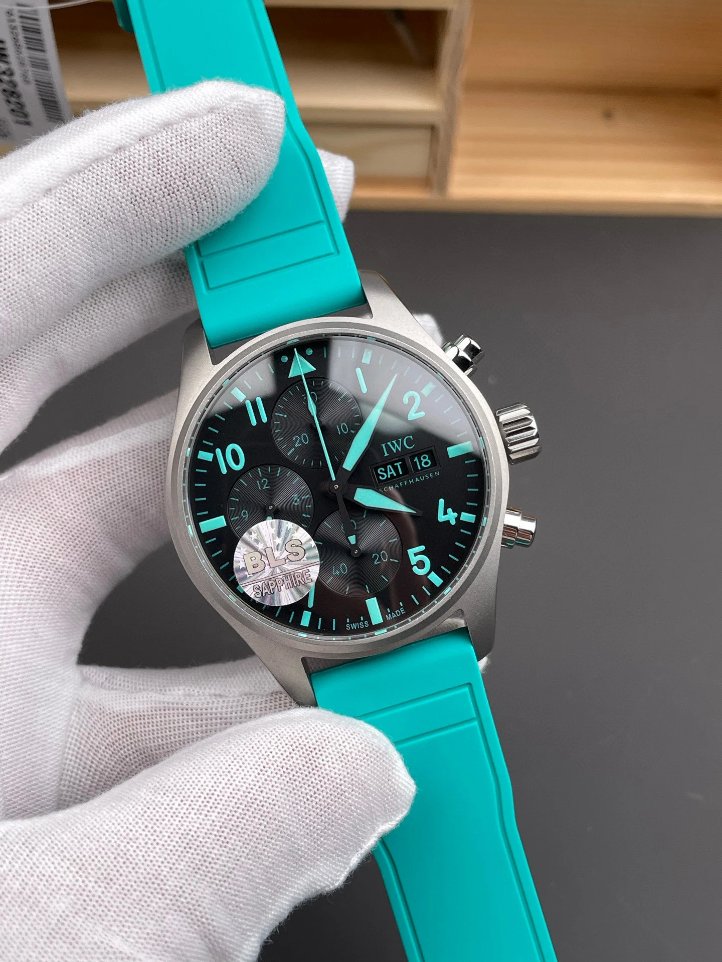 IWC Pilot — photographed off the sweep