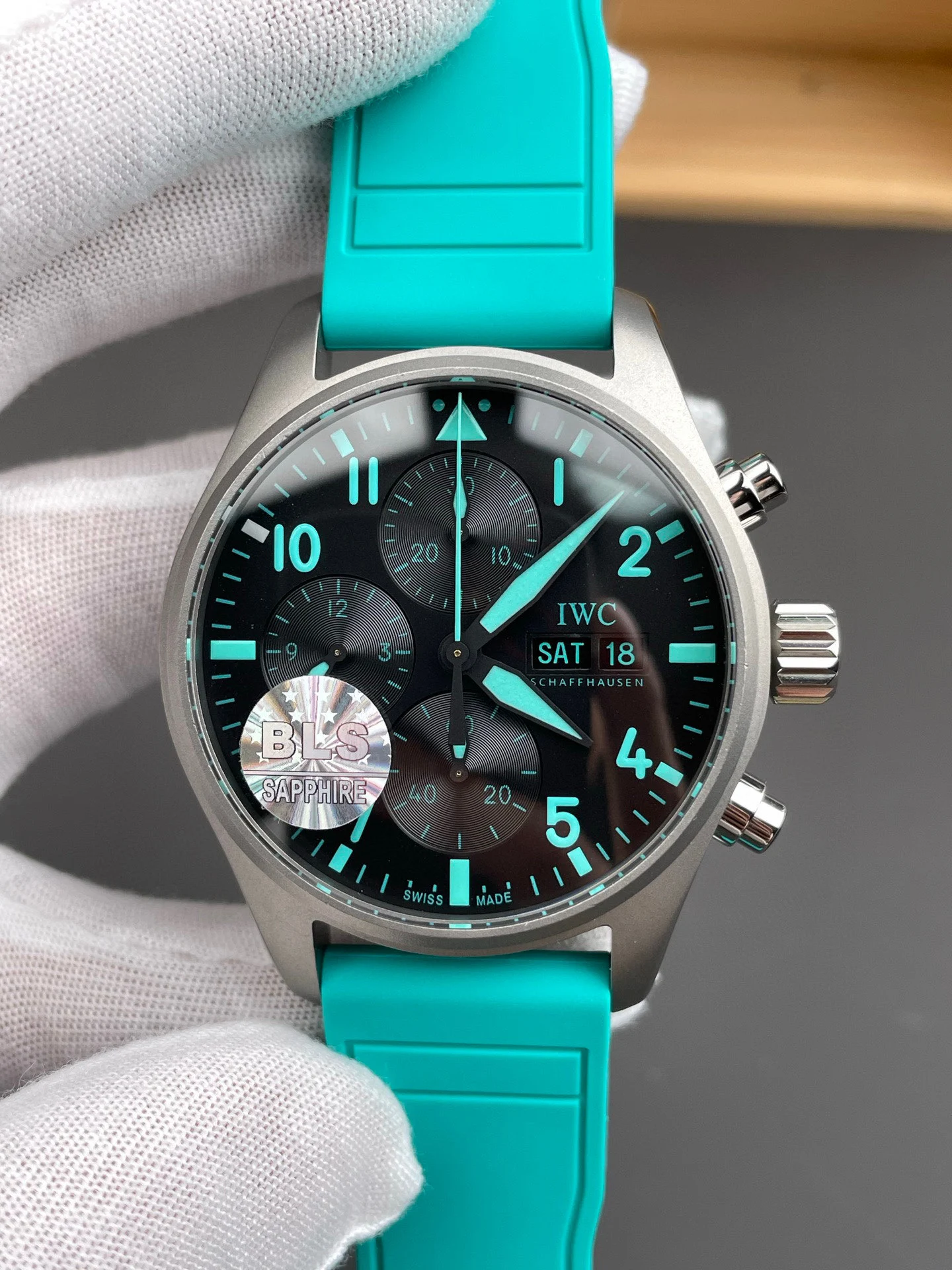 IWC Pilot — photographed off the sweep