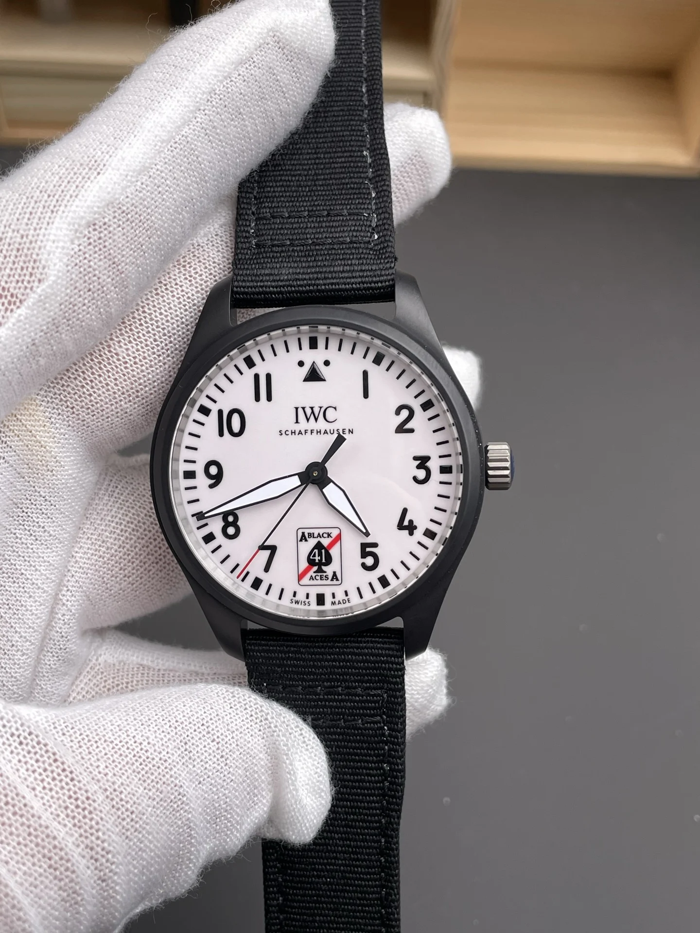 IWC Pilot 41mm — photographed off the sweep