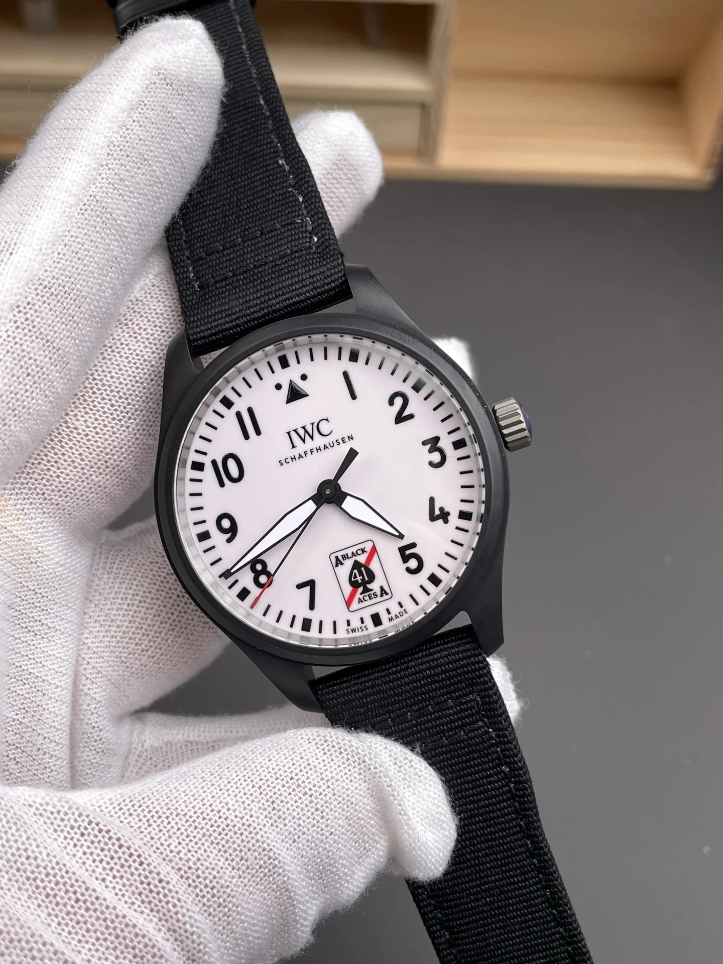IWC Pilot 41mm — photographed off the sweep