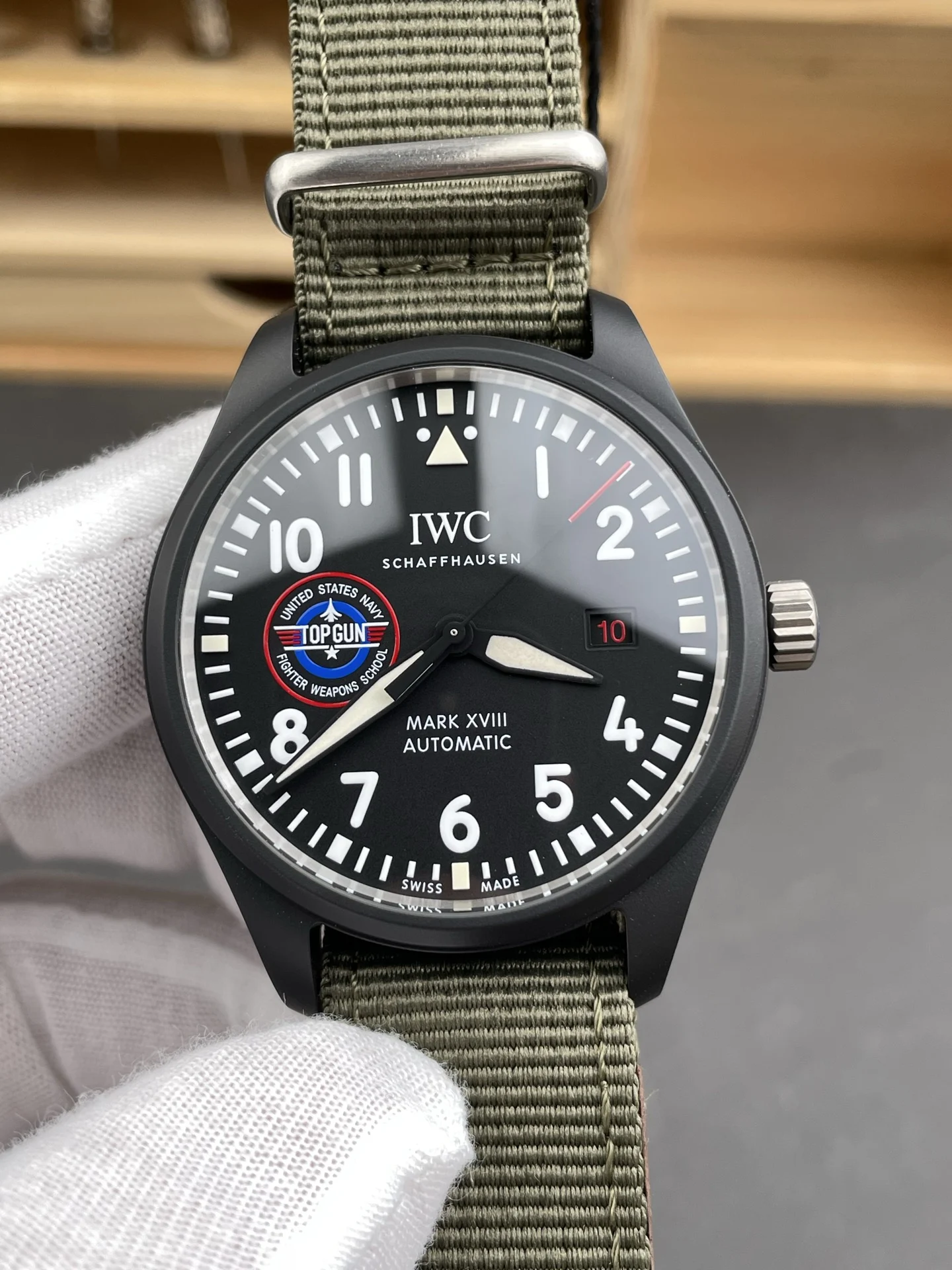 IWC Pilot 41mm — photographed off the sweep
