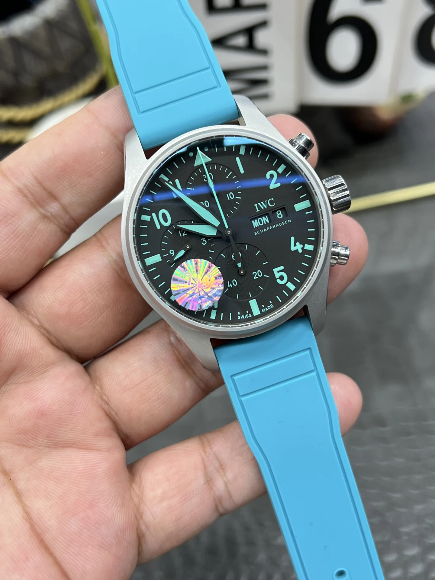 IWC Pilot 43mm — photographed off the sweep