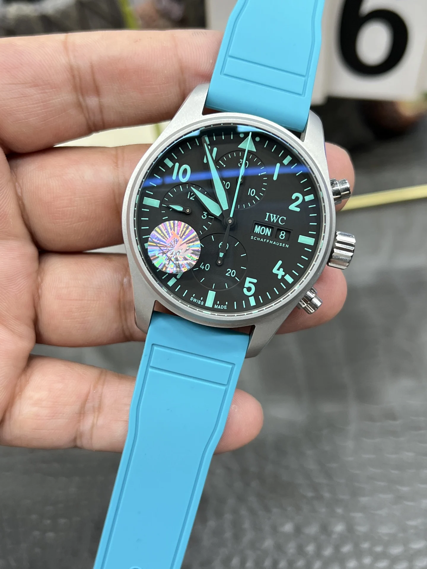 IWC Pilot 43mm — photographed off the sweep