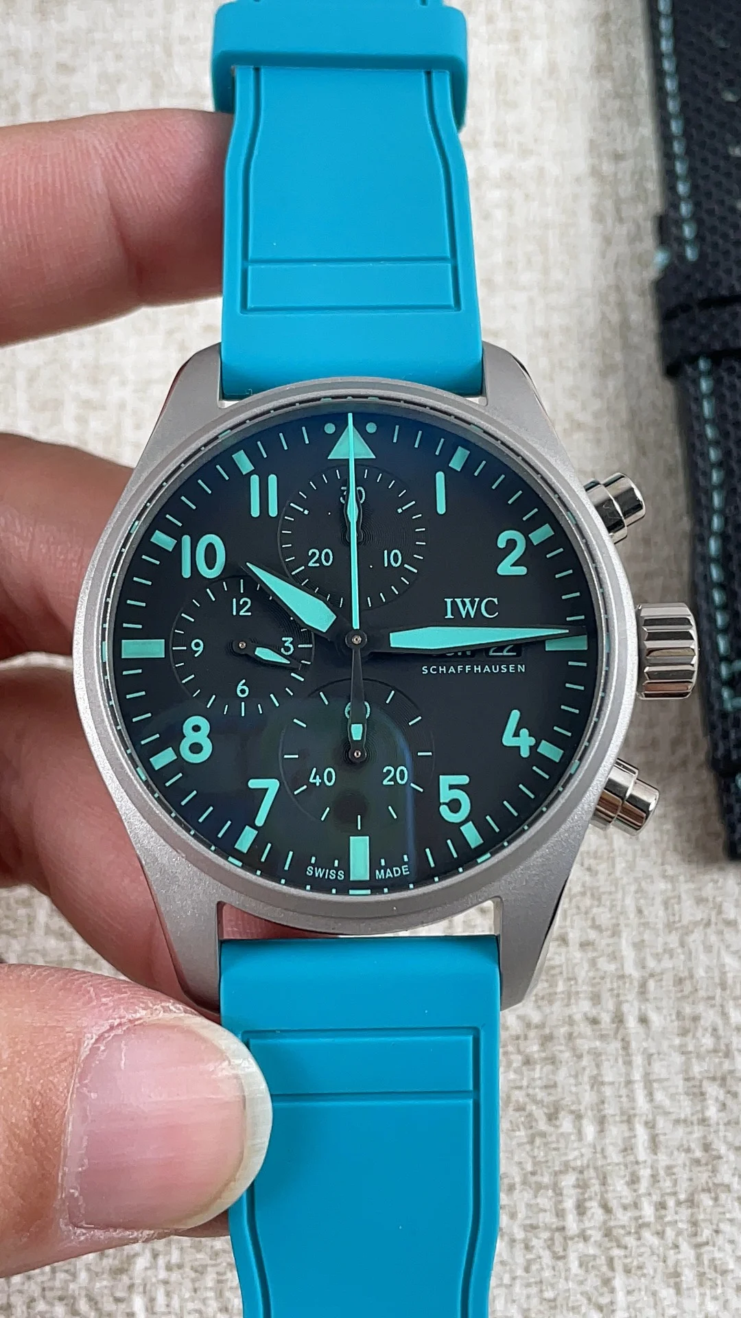 IWC Pilot — photographed off the sweep