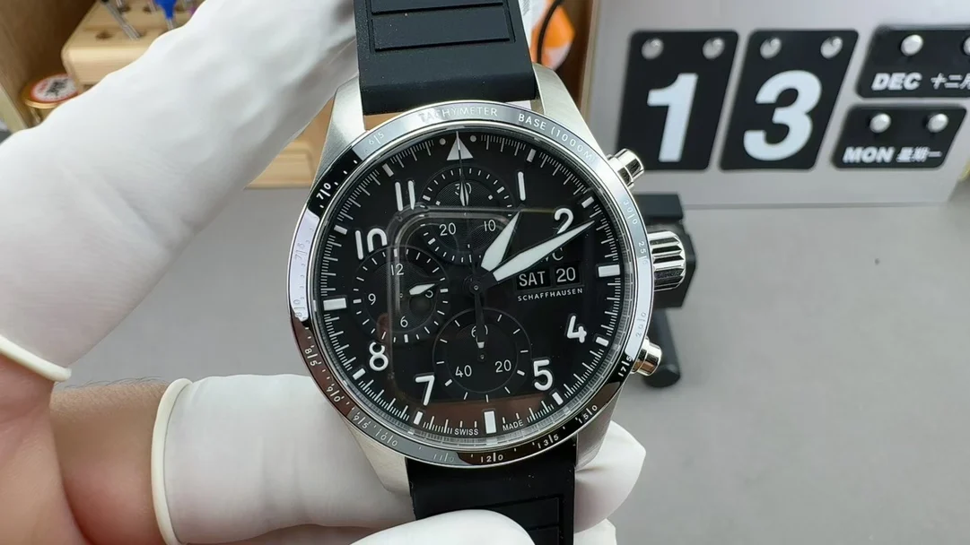 IWC Pilot — photographed off the sweep