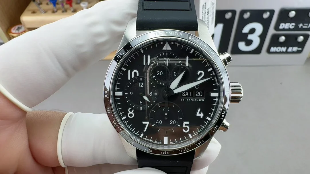 IWC Pilot — photographed off the sweep