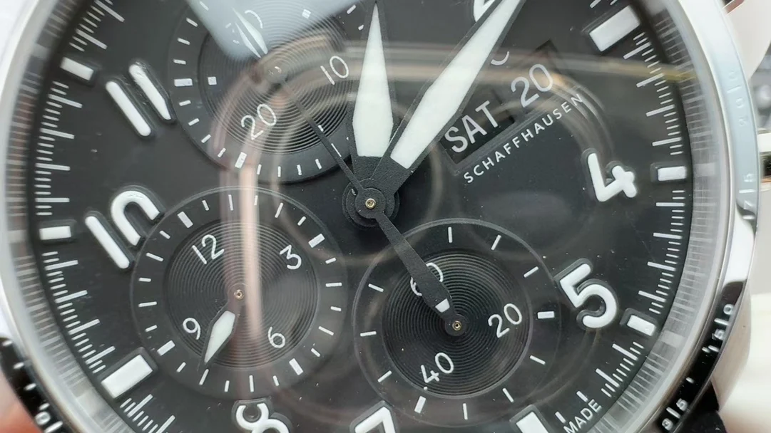 IWC Pilot — photographed off the sweep