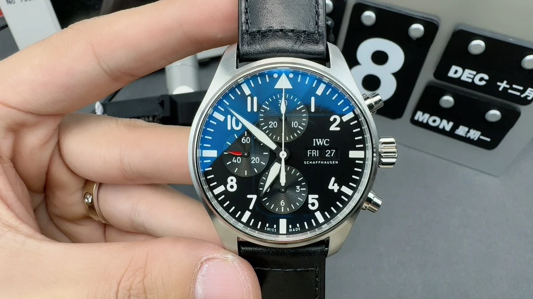 IWC Pilot — photographed off the sweep