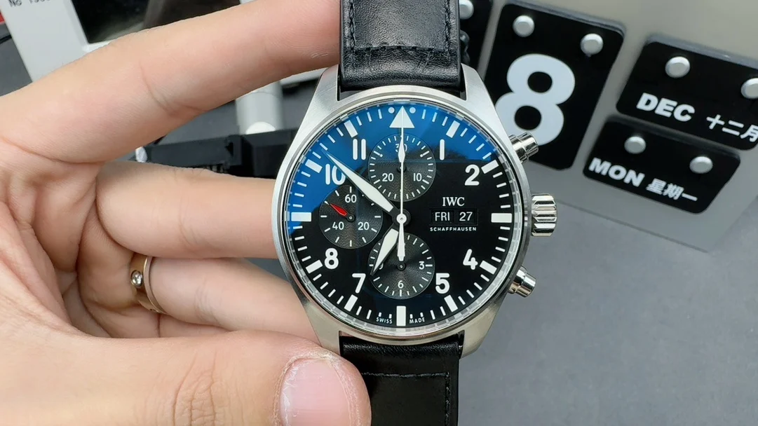 IWC Pilot — photographed off the sweep