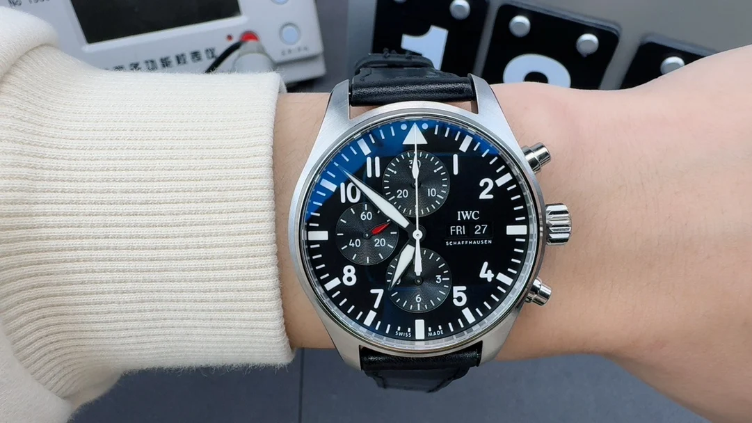 IWC Pilot — photographed off the sweep