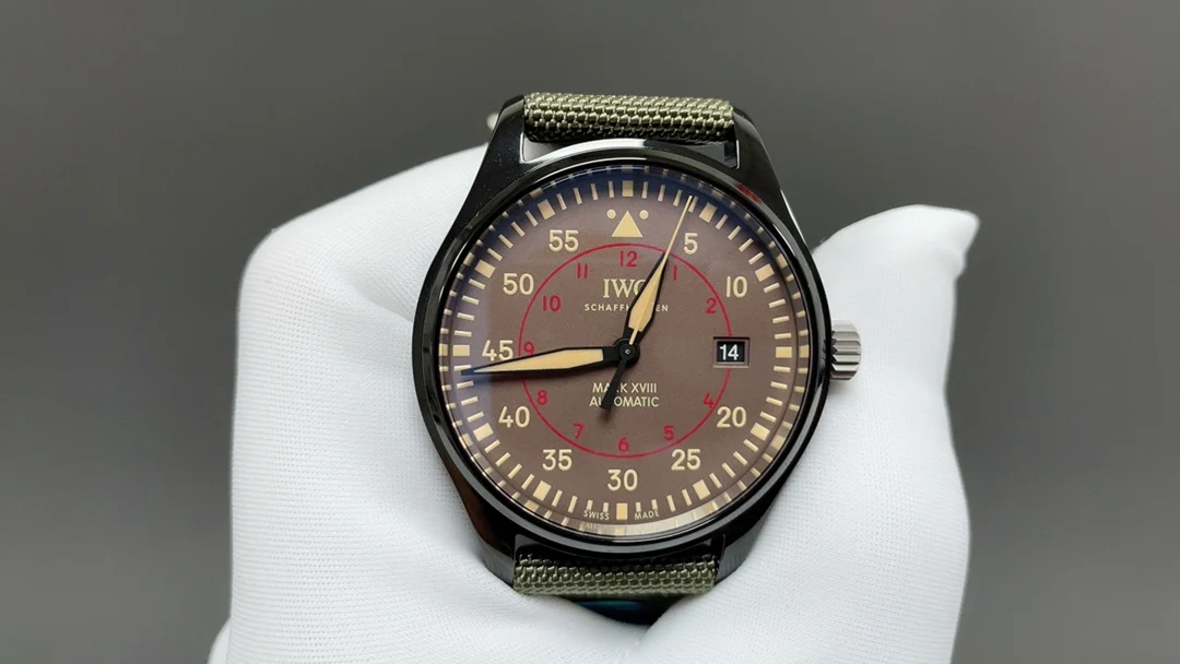 IWC Pilot Black Dial — photographed off the sweep