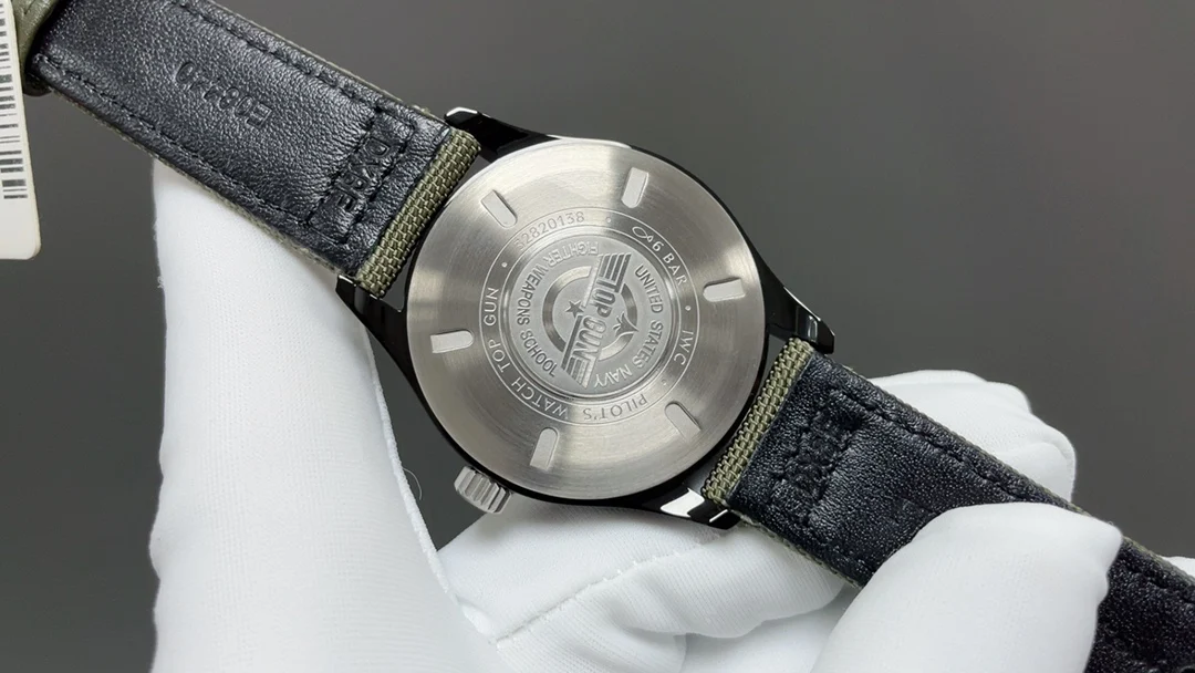 IWC Pilot Black Dial — photographed off the sweep