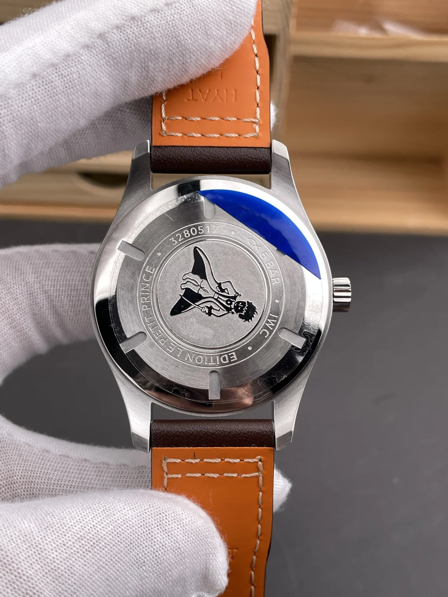 IWC Pilot Blue Dial 40mm — photographed off the sweep