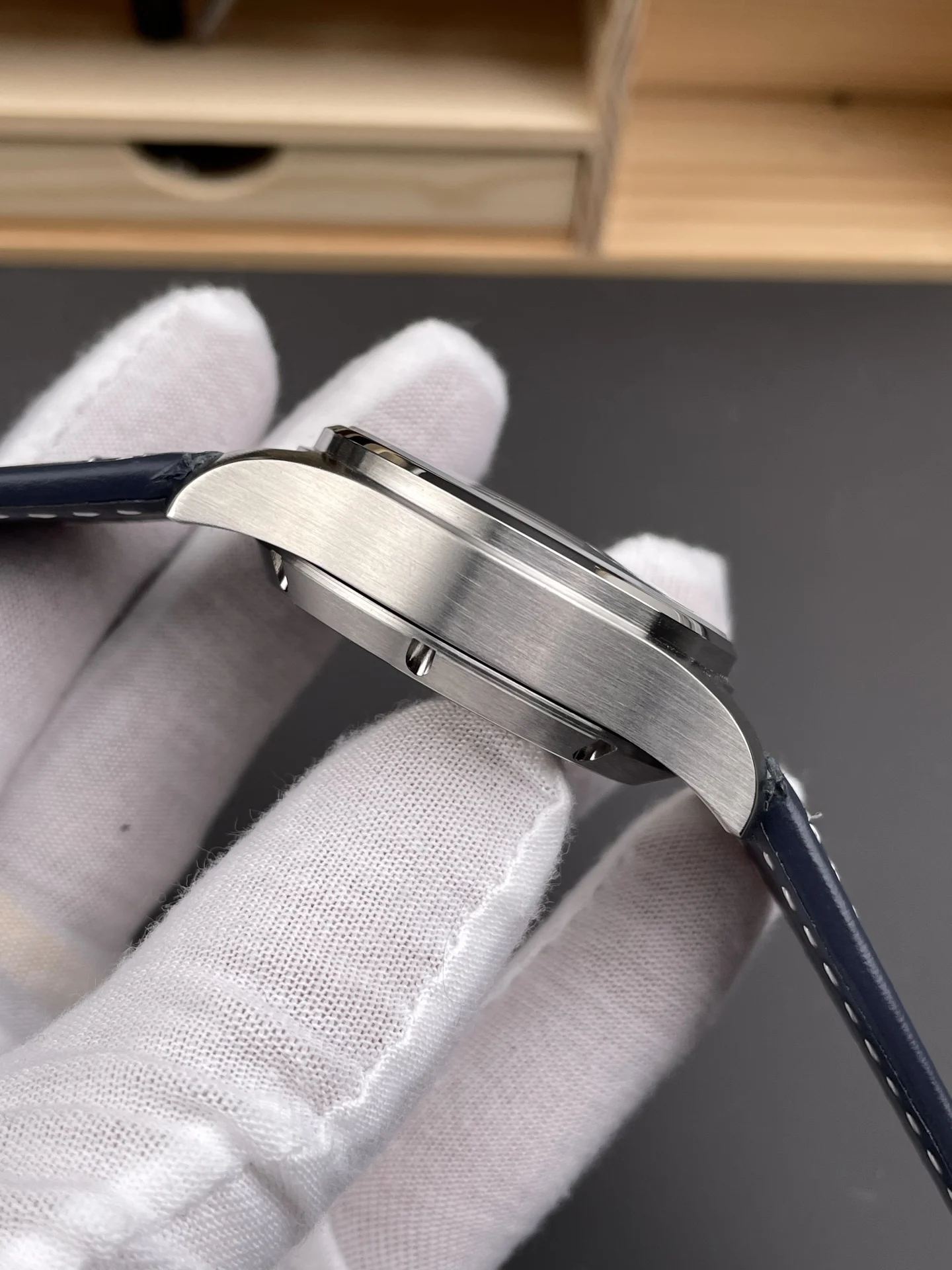 IWC Pilot Blue Dial 41mm — photographed off the sweep