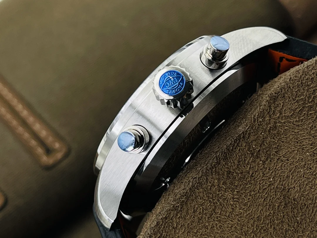 IWC Pilot Blue Dial 43mm — photographed off the sweep