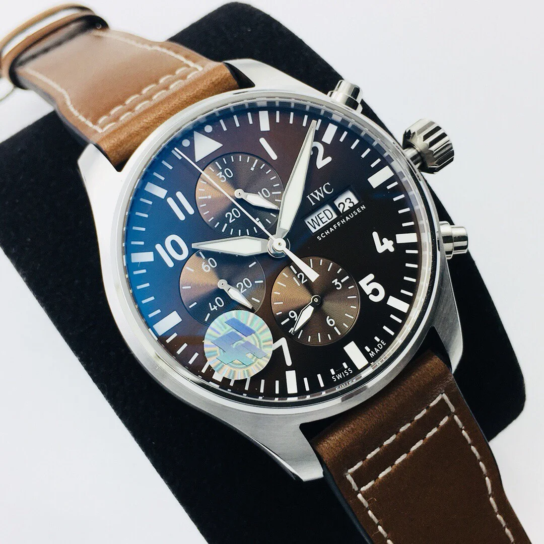 IWC Pilot Blue Dial 43mm — photographed off the sweep