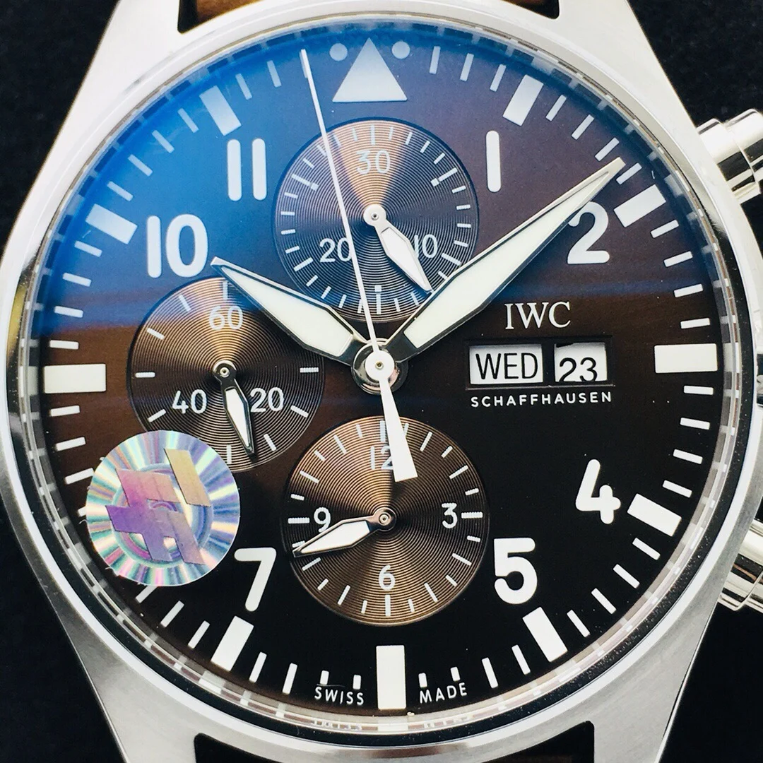 IWC Pilot Blue Dial 43mm — photographed off the sweep
