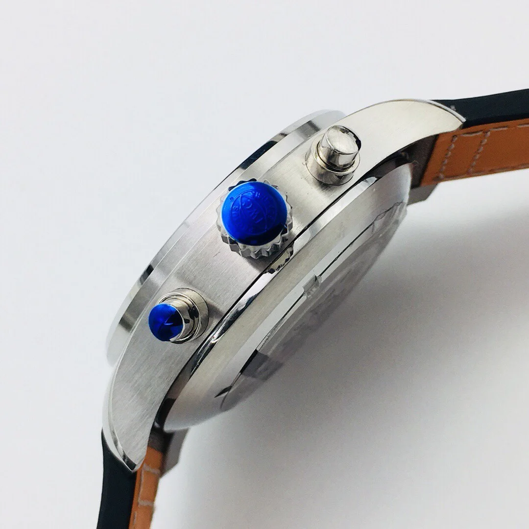 IWC Pilot Blue Dial 43mm — photographed off the sweep