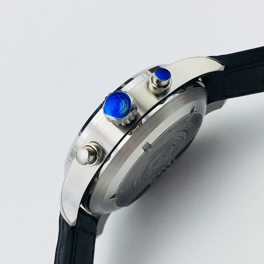 IWC Pilot Blue Dial 43mm — photographed off the sweep