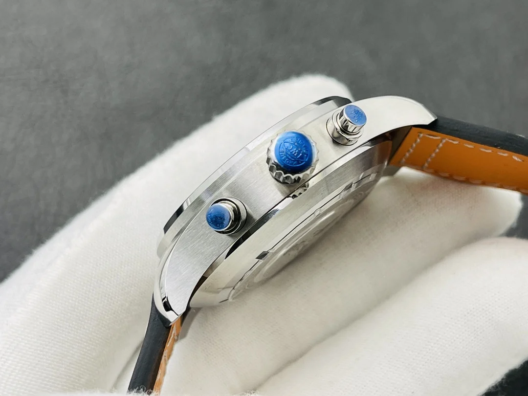 IWC Pilot Blue Dial 43mm — photographed off the sweep