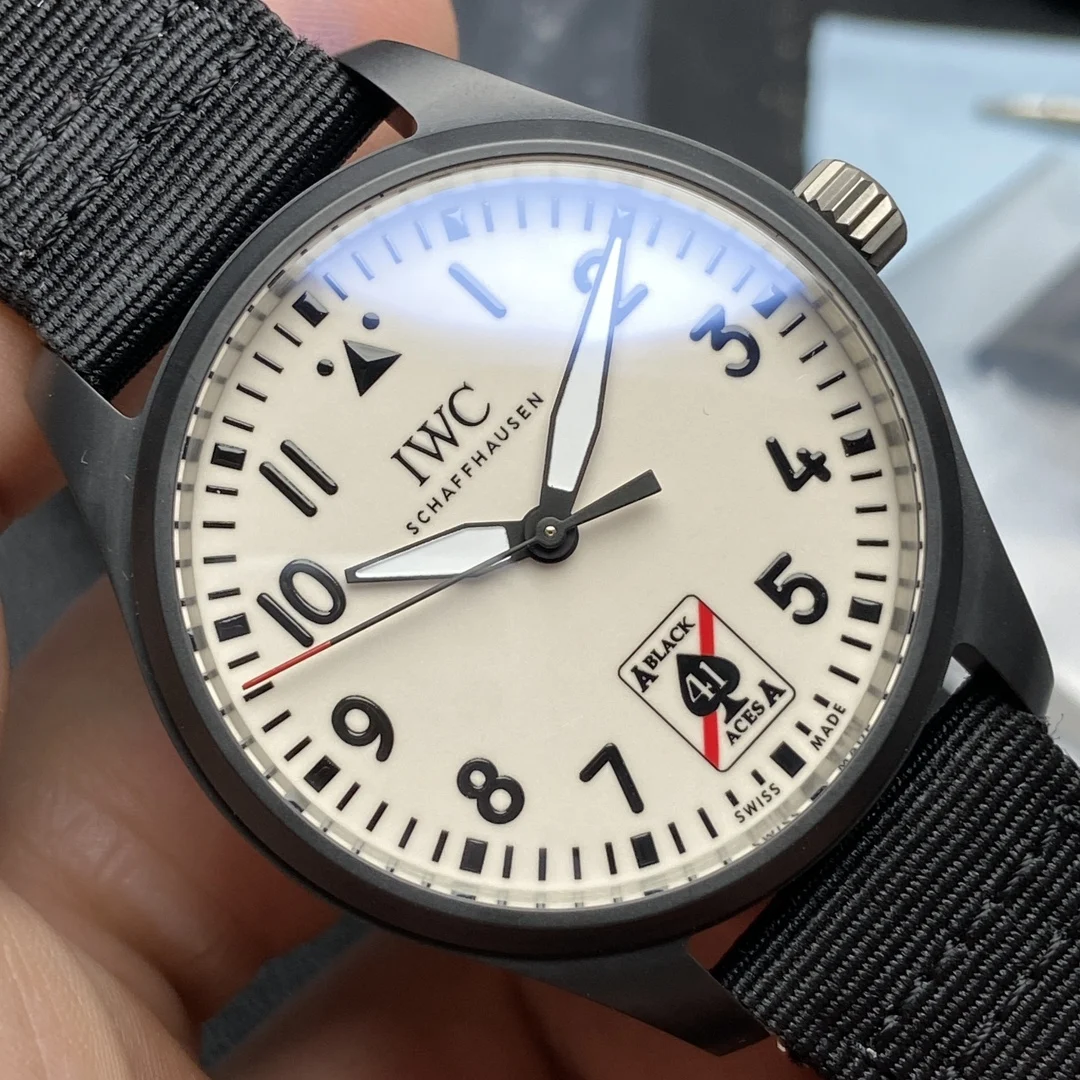 IWC Pilot Ceramic 40mm — photographed off the sweep