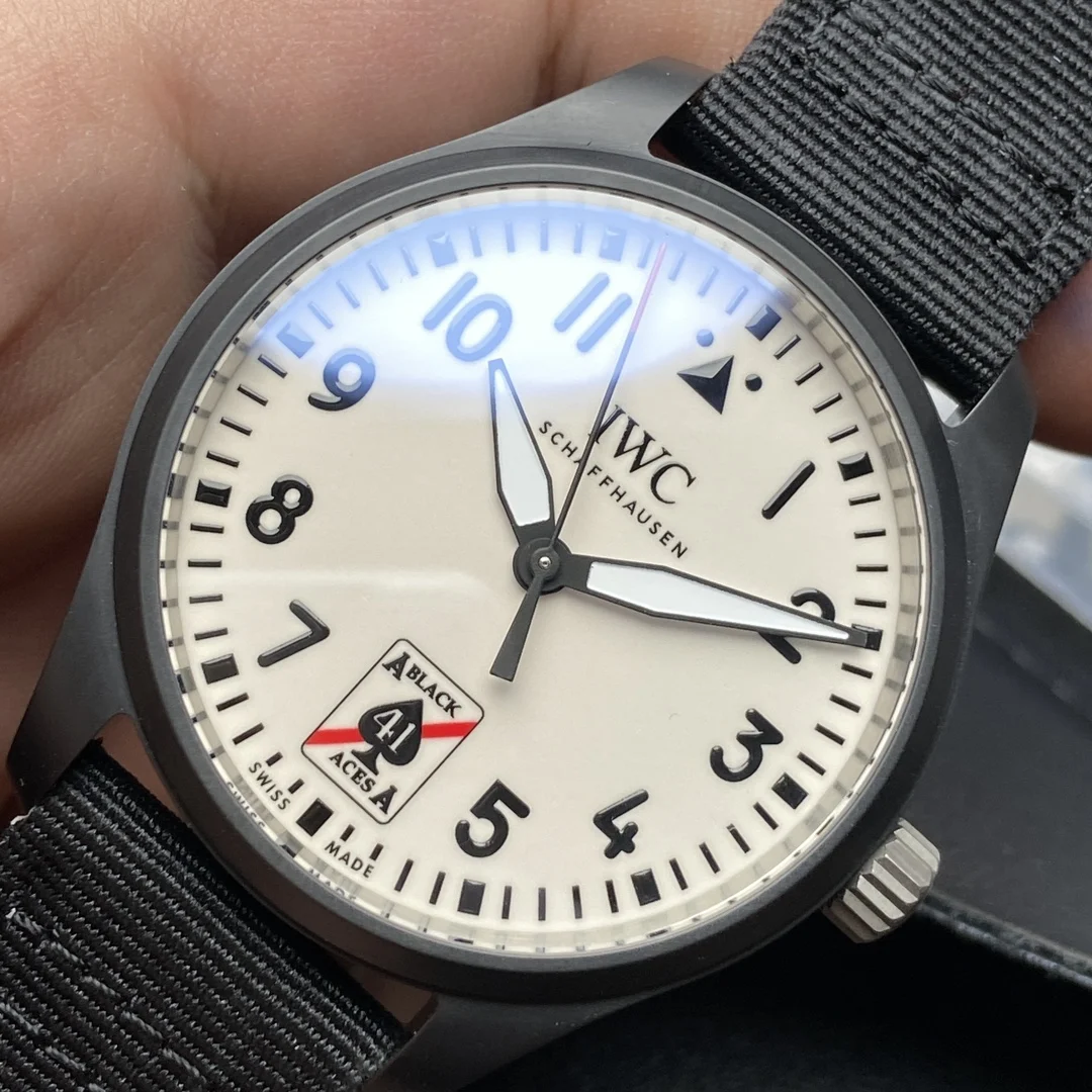 IWC Pilot Ceramic 40mm — photographed off the sweep