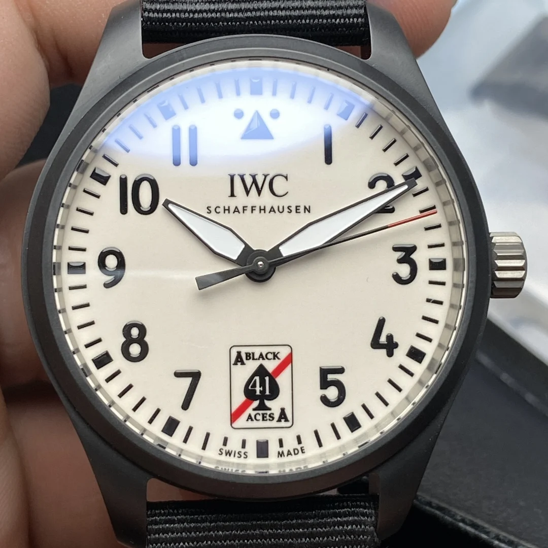 IWC Pilot Ceramic 40mm — photographed off the sweep