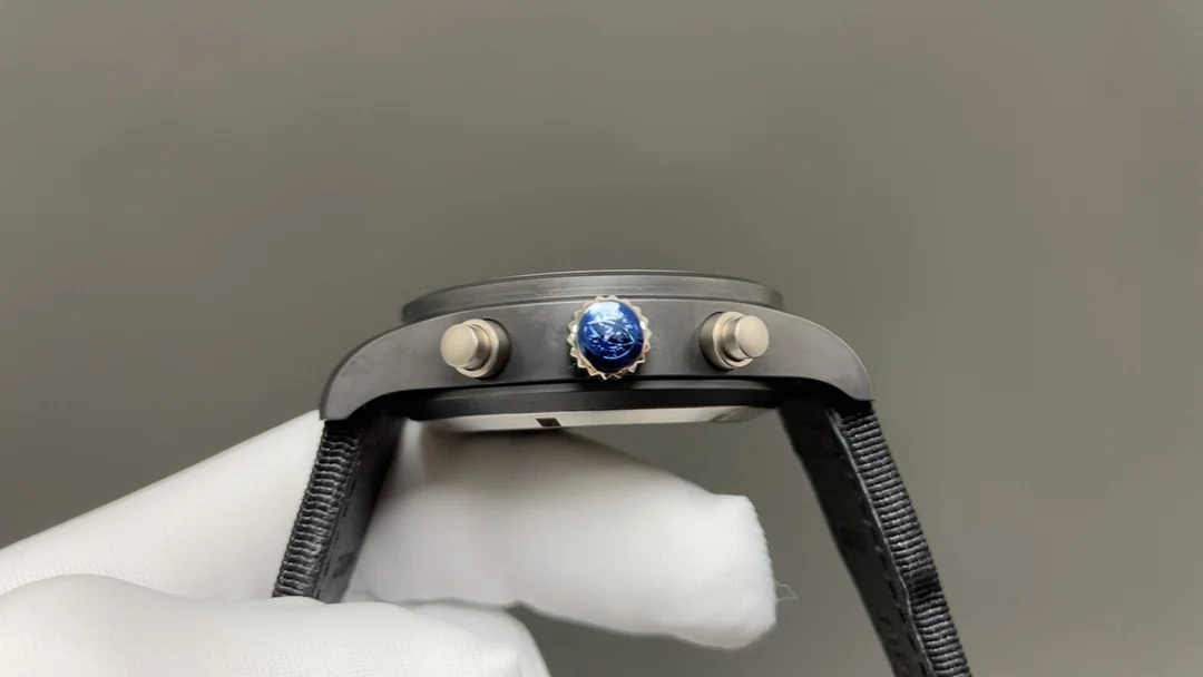 IWC Pilot Ceramic 43mm — photographed off the sweep