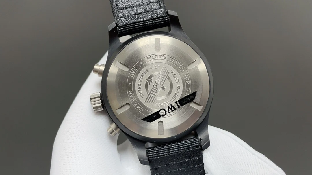 IWC Pilot Ceramic 43mm — photographed off the sweep