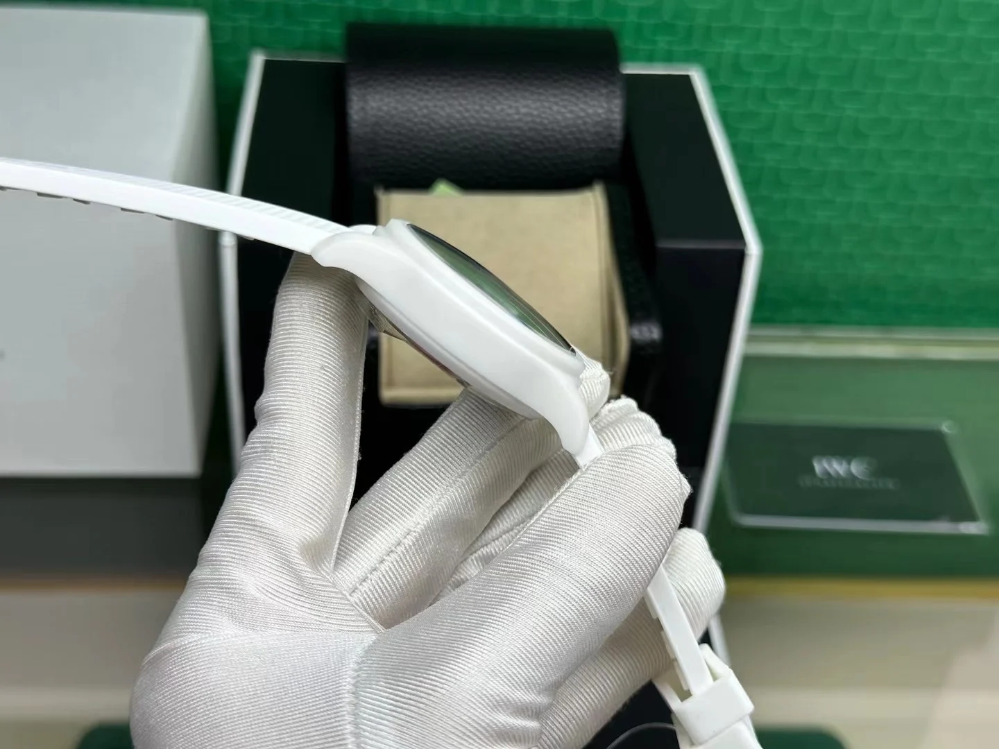 IWC Pilot Ceramic 44.5mm — photographed off the sweep