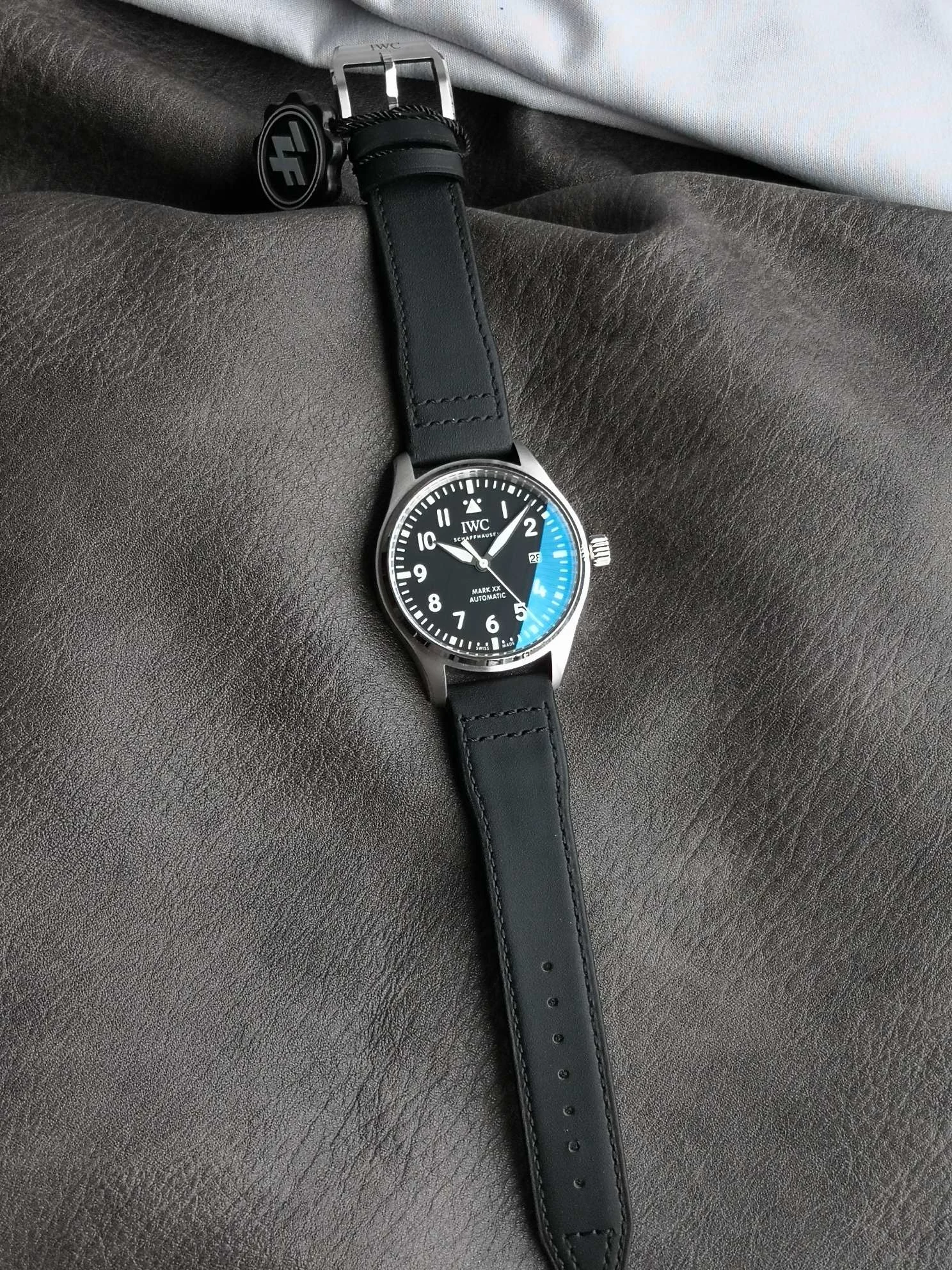 IWC Pilot Ceramic IW328101 — photographed off the sweep