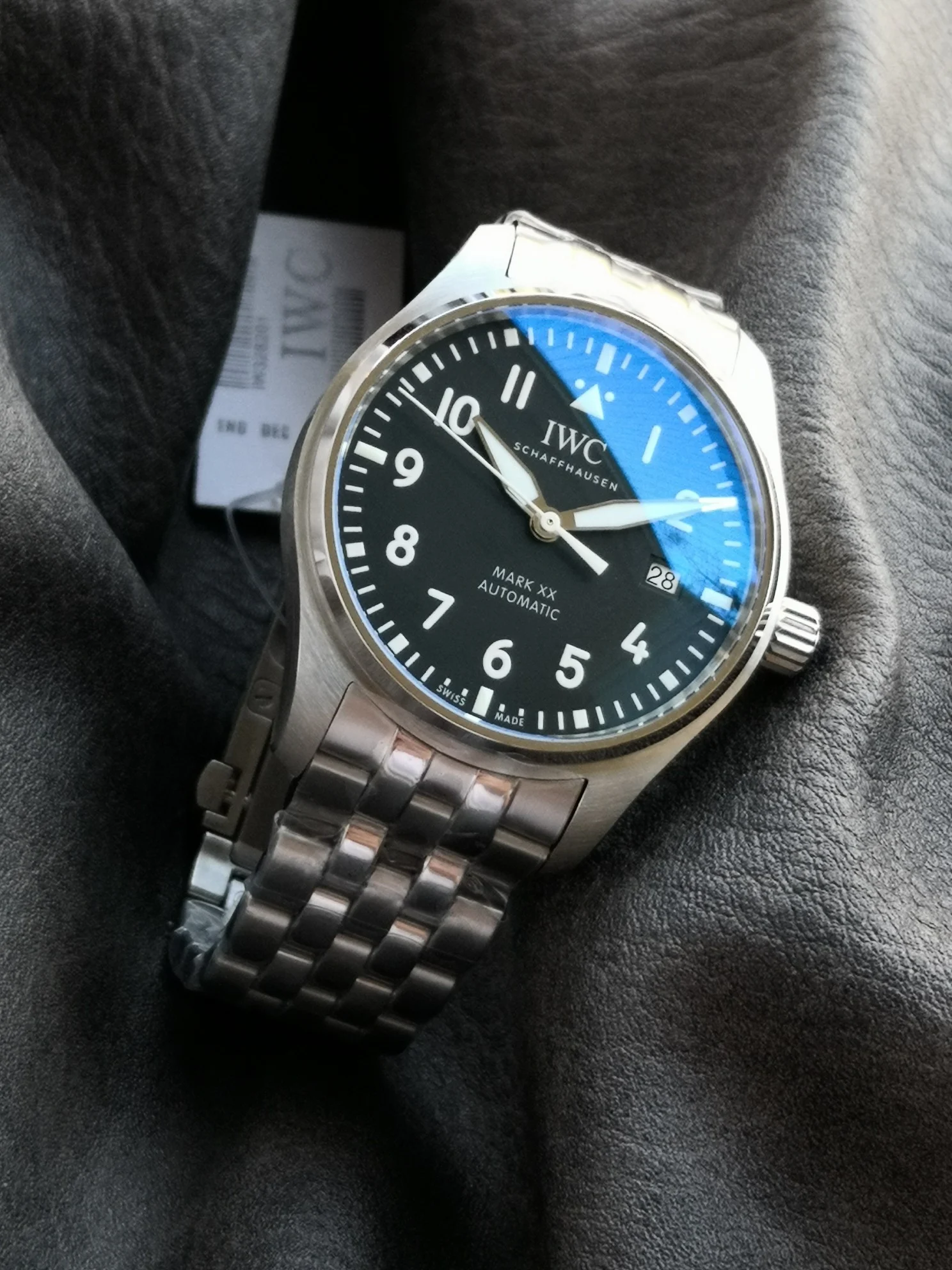 IWC Pilot IW328202 — photographed off the sweep