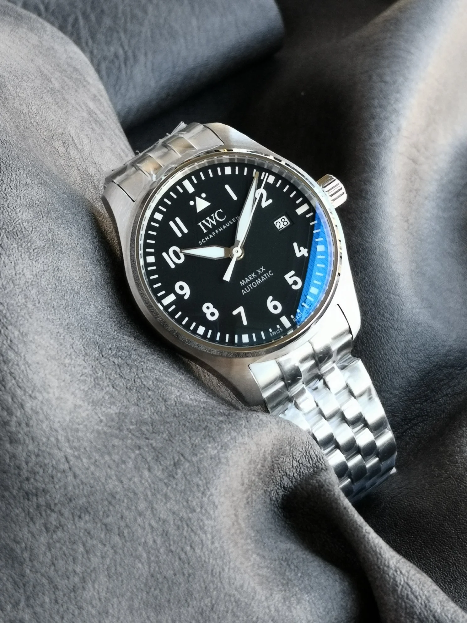 IWC Pilot IW328202 — photographed off the sweep