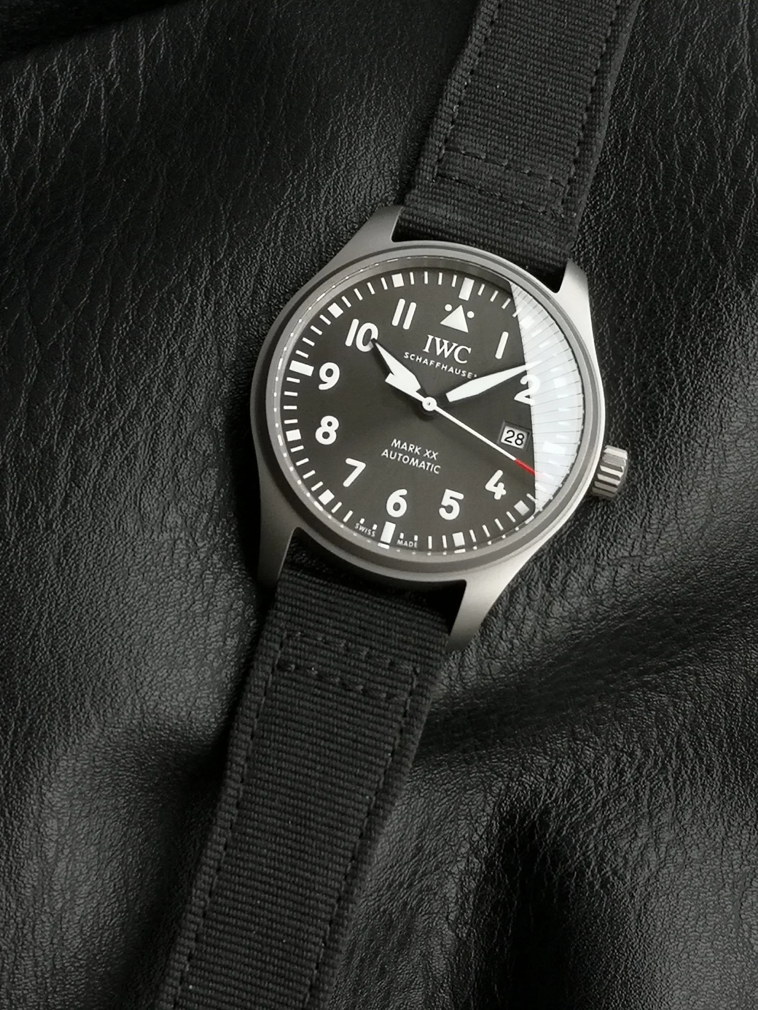IWC Pilot IW328209 — photographed off the sweep