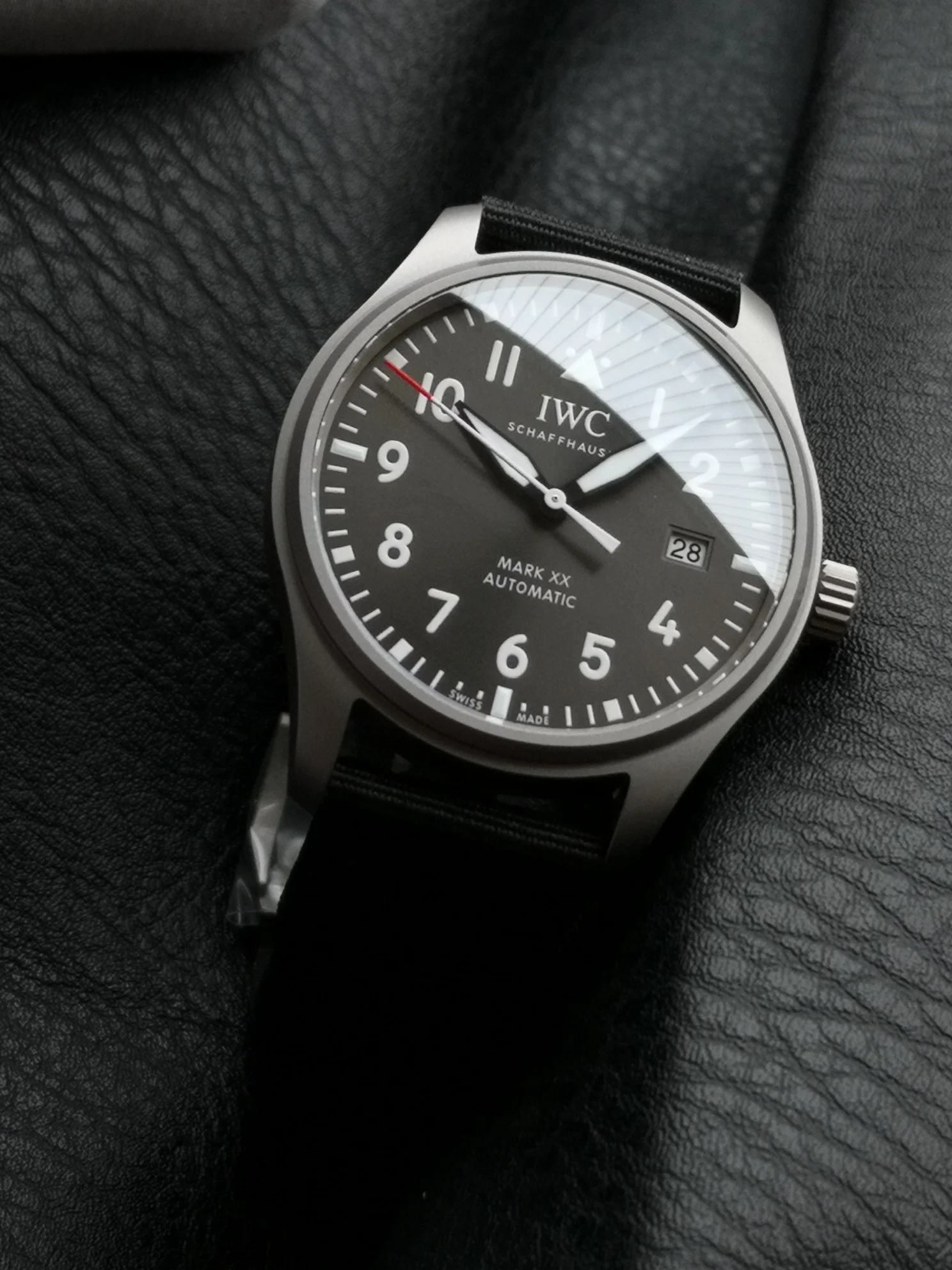 IWC Pilot IW328209 — photographed off the sweep