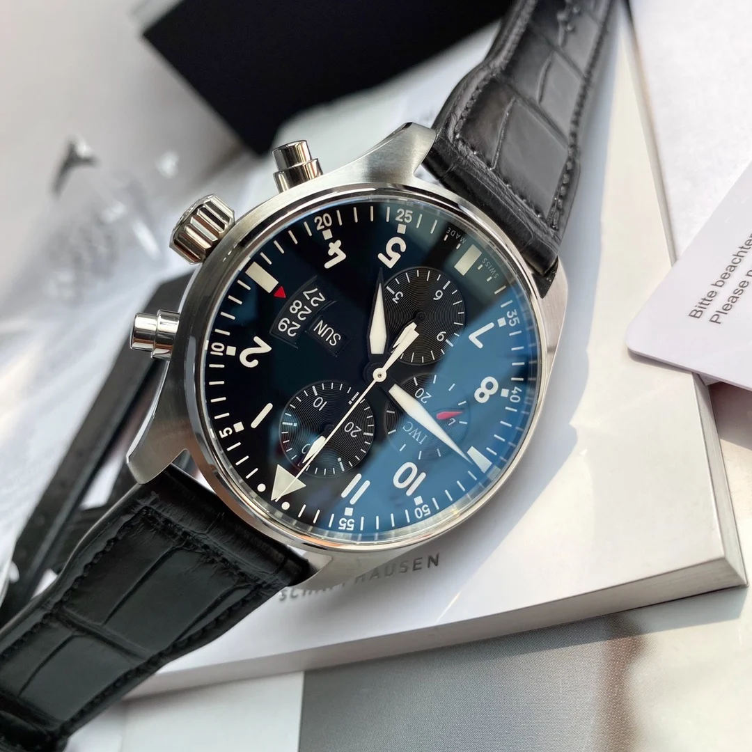 IWC Pilot IW377701 43mm — photographed off the sweep
